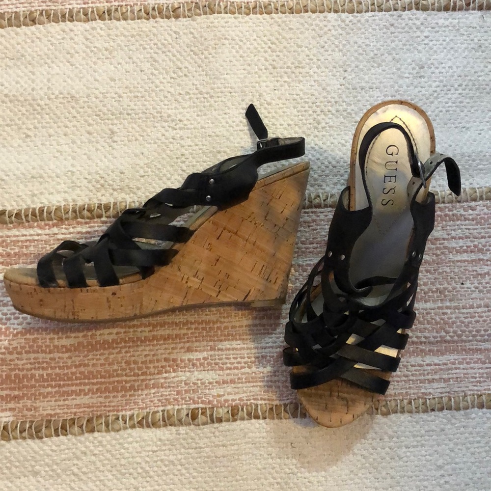 Guess Cork Wedges